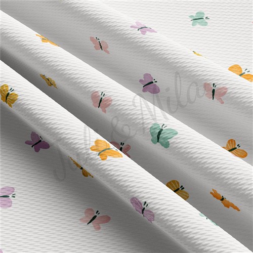 Butterflies Liverpool Bullet Textured Stretch Solid Strip Thick Knit Jersey Fabric