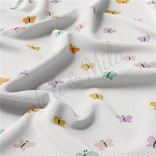 Butterflies Liverpool Bullet Textured Stretch Solid Strip Thick Knit Jersey Fabric