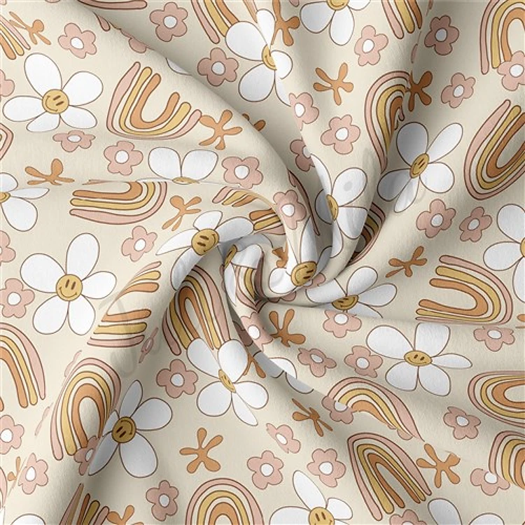 Double Brushed Polyester Fabric Jersey Stretchy Soft Polyester Stretch Fabric