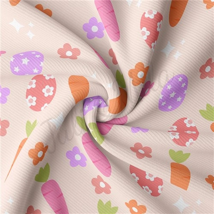 Rib Knit Fabric by Yard, RBK1385 & Get a Free $89.99 Embroidery Bundle
