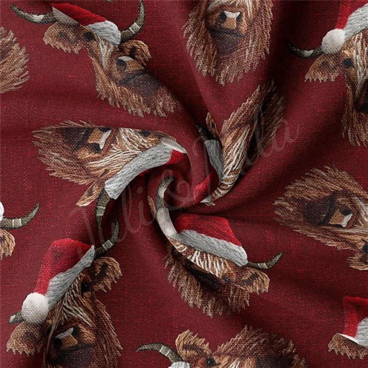 Christmas Double Brushed Polyester Fabric Jersey Stretchy Soft Polyester Stretch Fabric