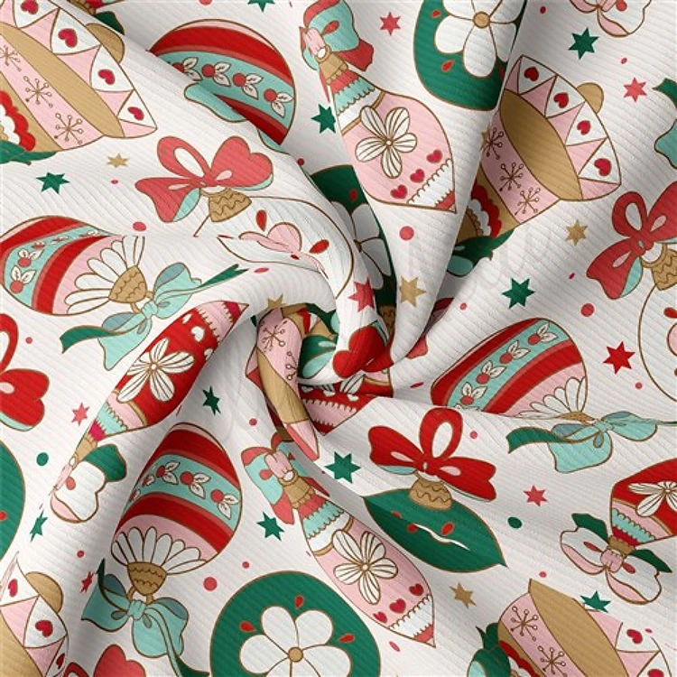 Christmas Rib Knit Fabric, RBK2062 & Get a Free $89.99 Embroidery Bundle