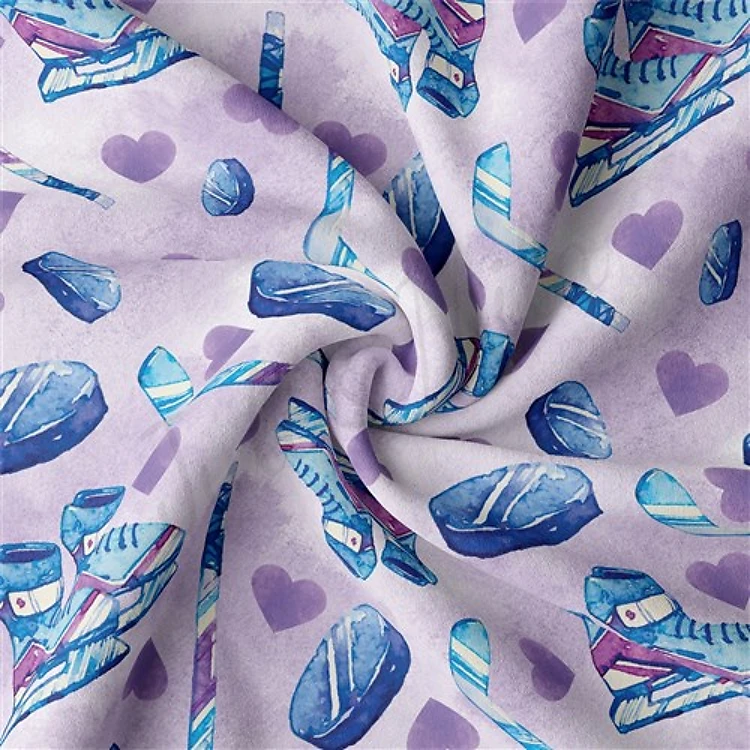 Hockey Double Brushed Polyester Fabric Jersey Stretchy Soft Polyester Stretch Fabric