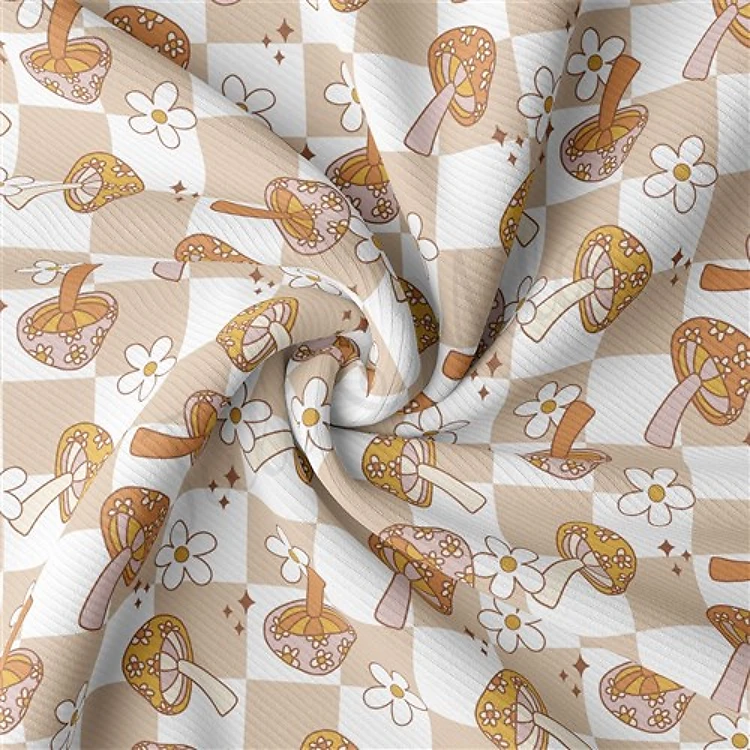 Christmas Rib Knit Fabric by Yard, RBK2045 & Get a Free $89.99 Embroidery Bundle