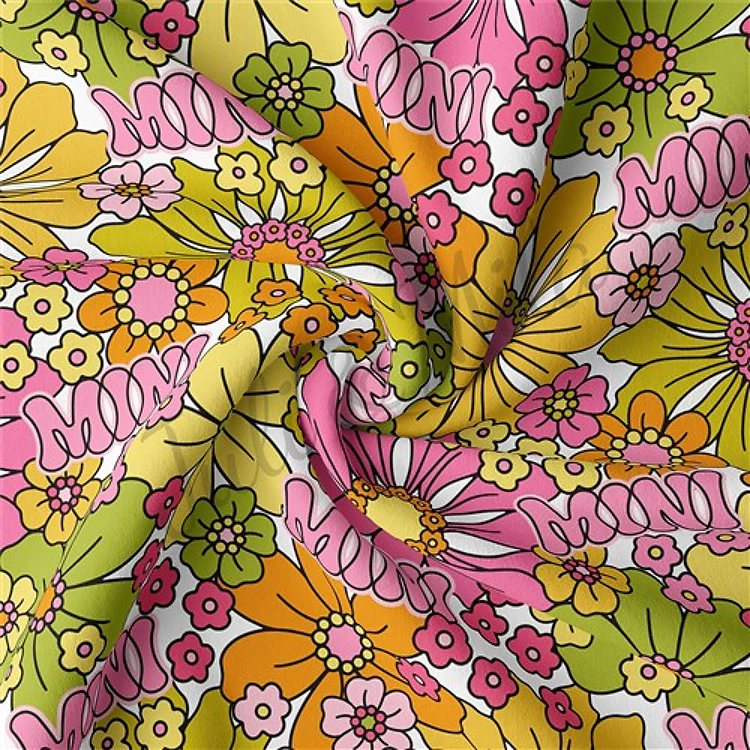 Mini Double Brushed Polyester Fabric Jersey Stretchy Soft Polyester Stretch Fabric