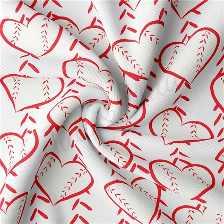 Baseball Rib Knit Fabric by Yard, RBK1553 & Get a Free $89.99 Embroidery Bundle