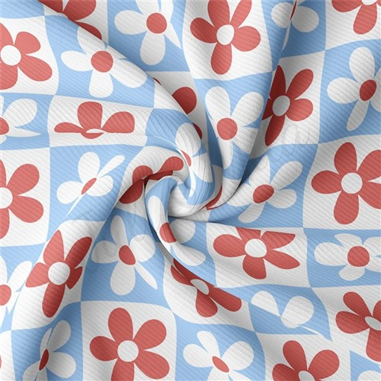 4th of July Rib Knit Fabric by Yard, RBK2050 & Get a Free $89.99 Embroidery Bundle