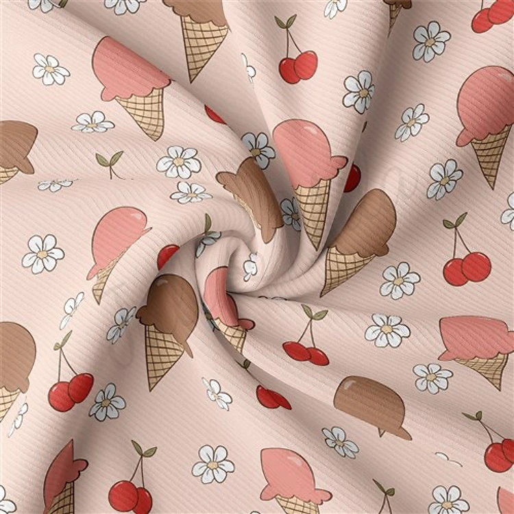 Rib Knit Fabric by Yard, RBK2035 & Get a Free $89.99 Embroidery Bundle