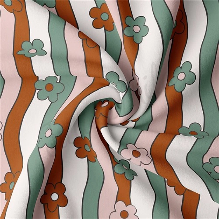 Double Brushed Polyester Fabric Jersey Stretchy Soft Polyester Stretch Fabric