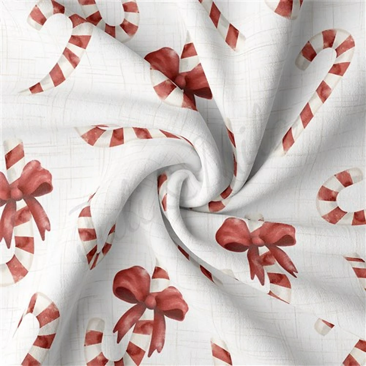 Christmas Double Brushed Polyester Fabric Jersey Stretchy Soft Polyester Stretch Fabric