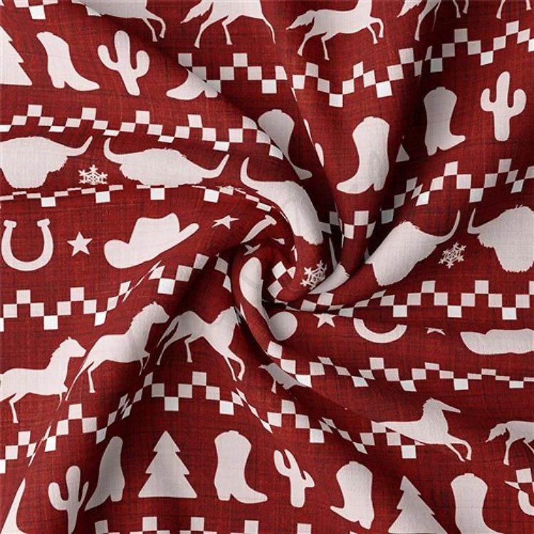 Christmas Double Brushed Polyester Fabric Jersey Stretchy Soft Polyester Stretch Fabric