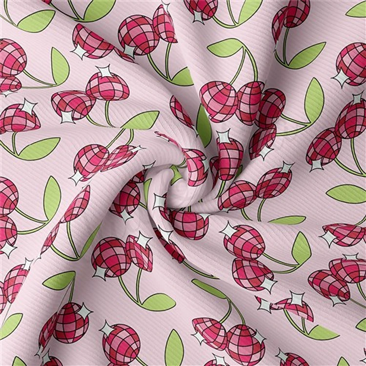 Rib Knit Fabric by Yard, 4th of July RBK1730 & Get a Free $89.99 Embroidery Bundle