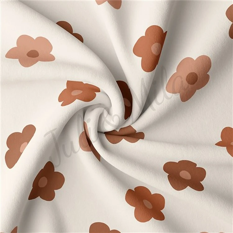 Double Brushed Polyester Fabric Jersey Stretchy Soft Polyester Stretch Fabric