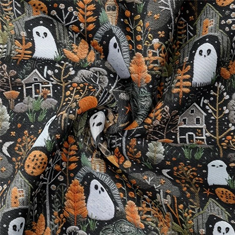Autumn Fall Halloween Embroidery Rib Knit RBK1813 & Get a Free $89.99 Embroidery Bundle