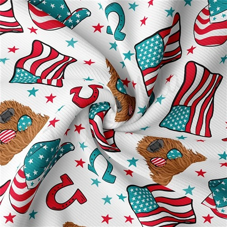 4th of July Patriotic Rib Knit RBK1808 & Get a Free $89.99 Embroidery Bundle