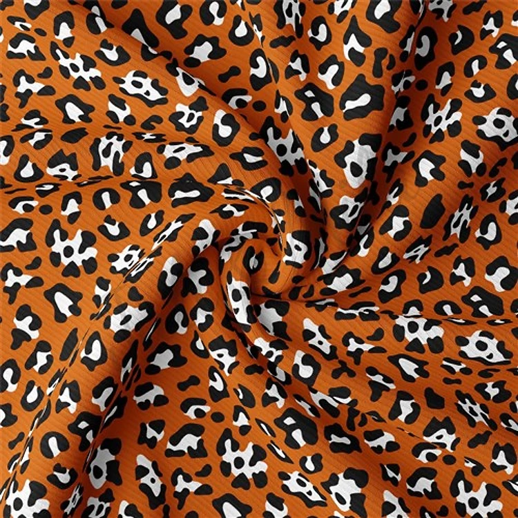 Autumn Fall Halloween Rib Knit Fabric, AA1822 & Get a Free $89.99 Embroidery Bundle