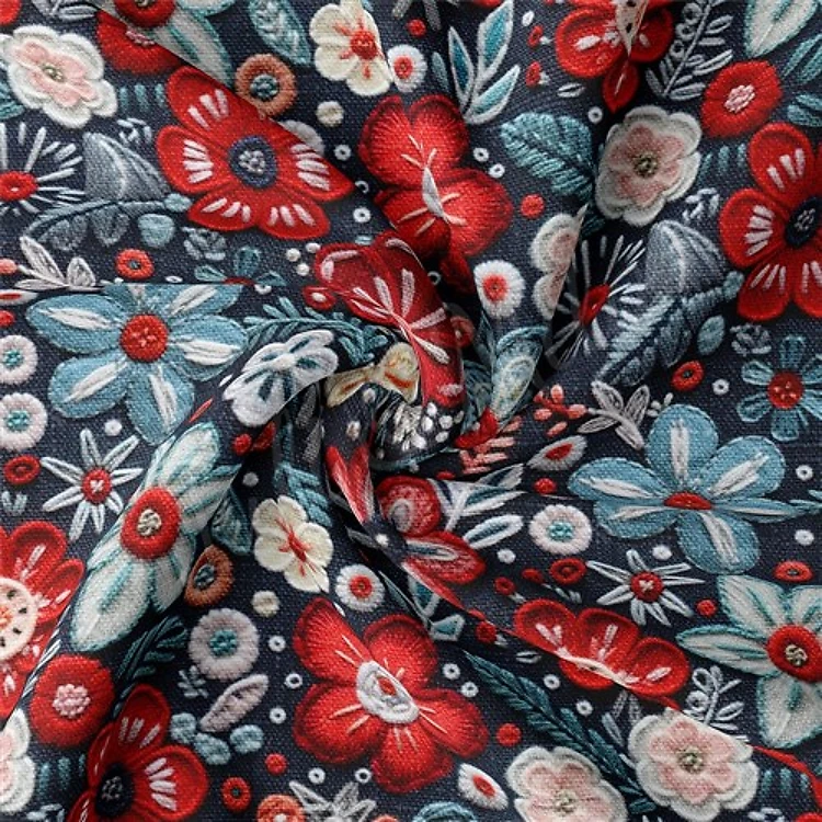 Embroidery Double Brushed Polyester Fabric Jersey Stretchy Soft Polyester Stretch Fabric