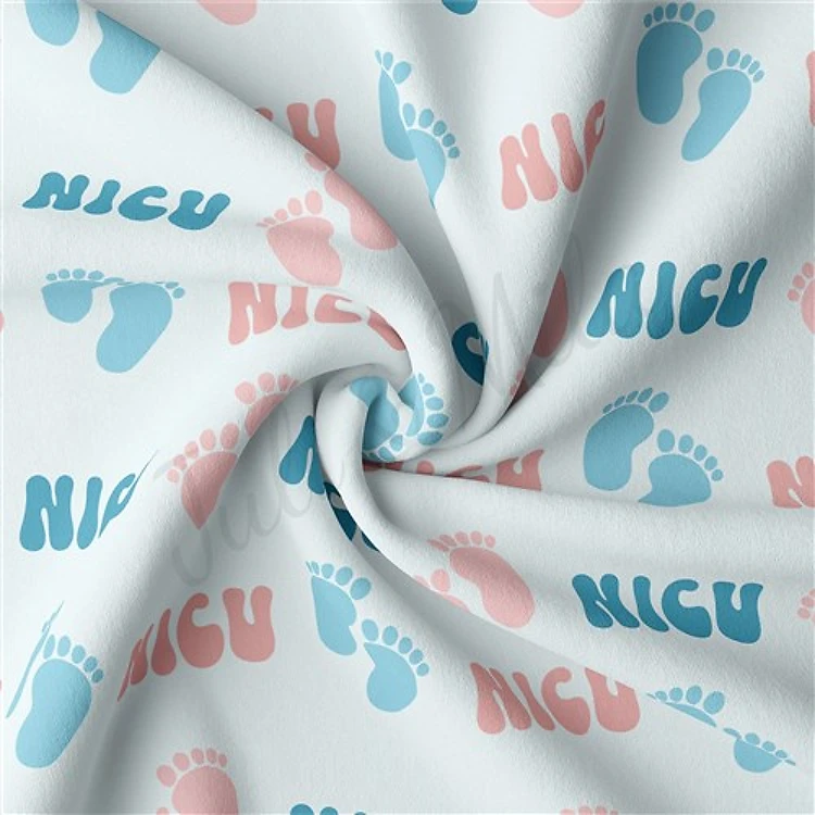 Nicu Double Brushed Polyester Fabric Jersey Stretchy Soft Polyester Stretch Fabric