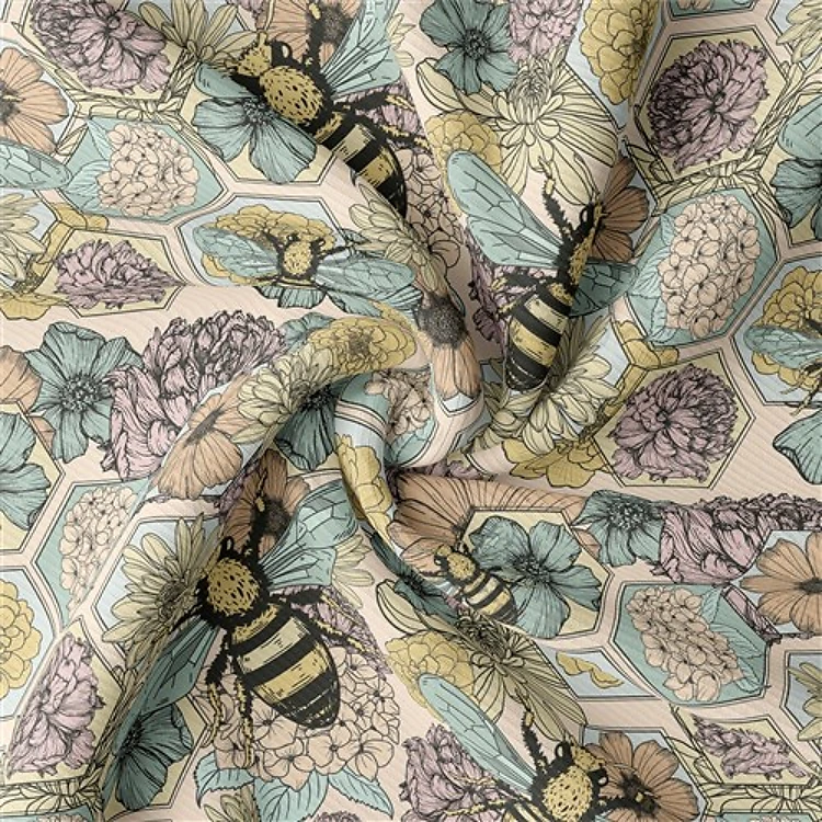 Floral Rib Knit Fabric, RBK1560 & Get a Free $89.99 Embroidery Bundle