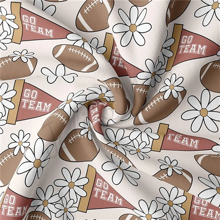 Football Double Brushed Polyester Fabric Jersey Stretchy Soft Polyester Stretch Fabric