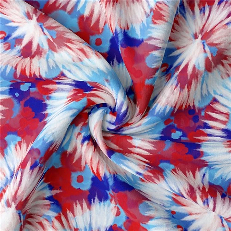 4th of July Patriotic Double Brushed Polyester Fabric Jersey Stretchy Soft Polyester Stretch Fabric