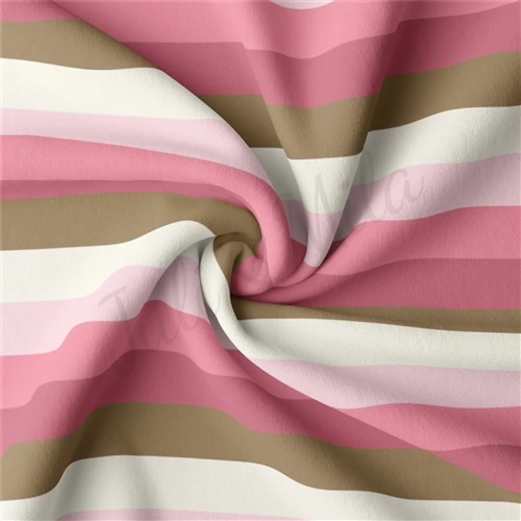 Double Brushed Polyester Fabric Jersey Stretchy Soft Polyester Stretch Fabric