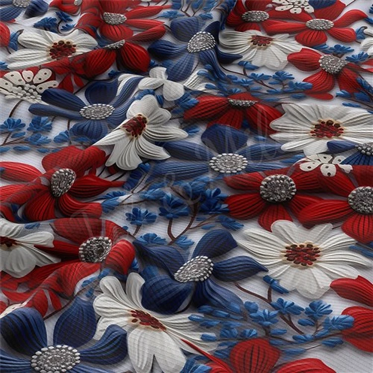 4th of July Patriotic Floral Embroidery RBK1787 & Get a Free $89.99 Embroidery Bundle