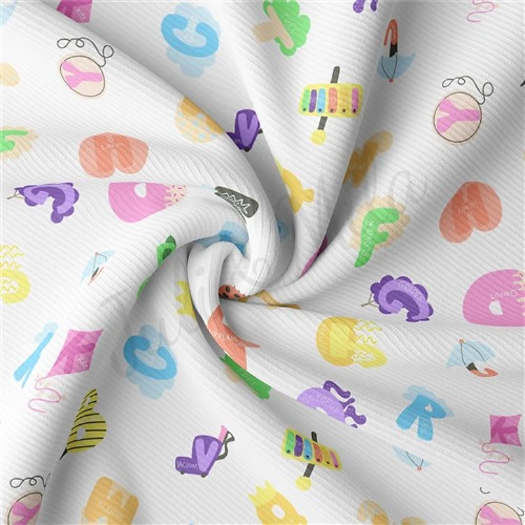 Back to School Rib Knit Fabric, RBK1543 & Get a Free $89.99 Embroidery Bundle