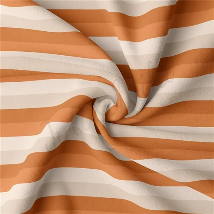 strips Double Brushed Polyester Fabric Jersey Stretchy Soft Polyester Stretch Fabric