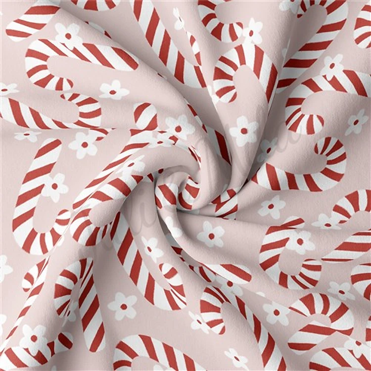 Christmas Double Brushed Polyester Fabric Jersey Stretchy Soft Polyester Stretch Fabric