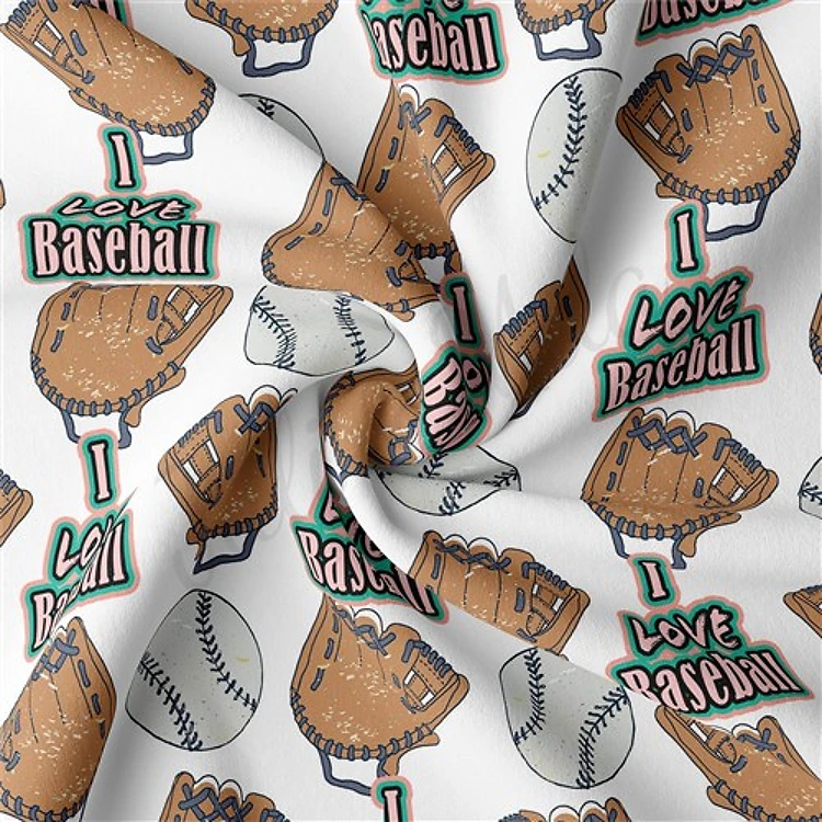 Baseball Double Brushed Polyester Fabric Jersey Stretchy Soft Polyester Stretch Fabric