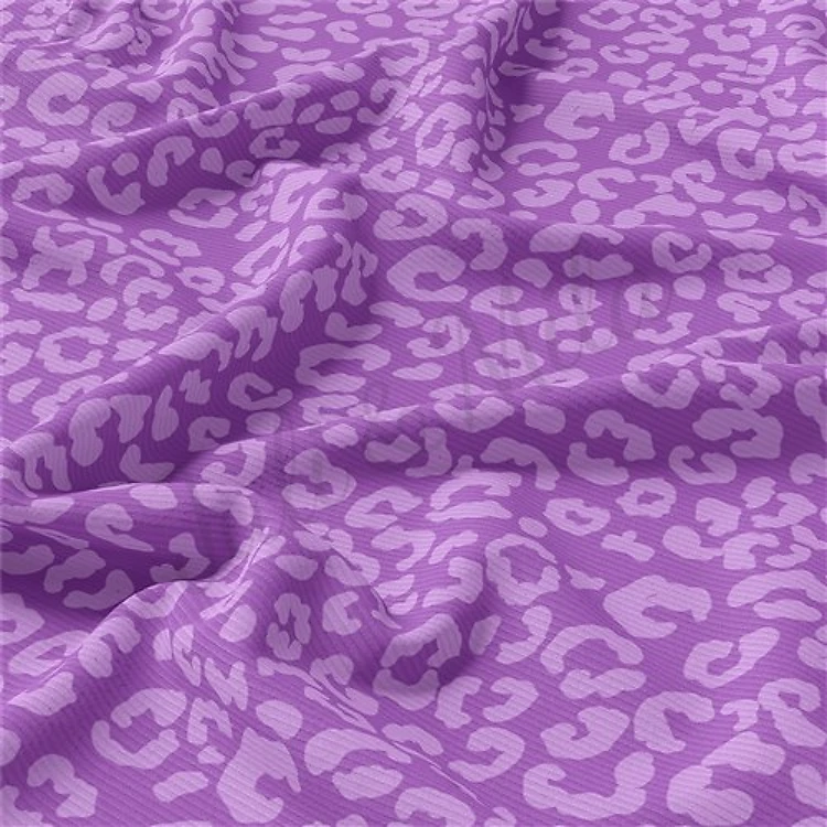 Rib Knit Fabric, RBKvioletleopard & Get a Free $89.99 Embroidery Bundle