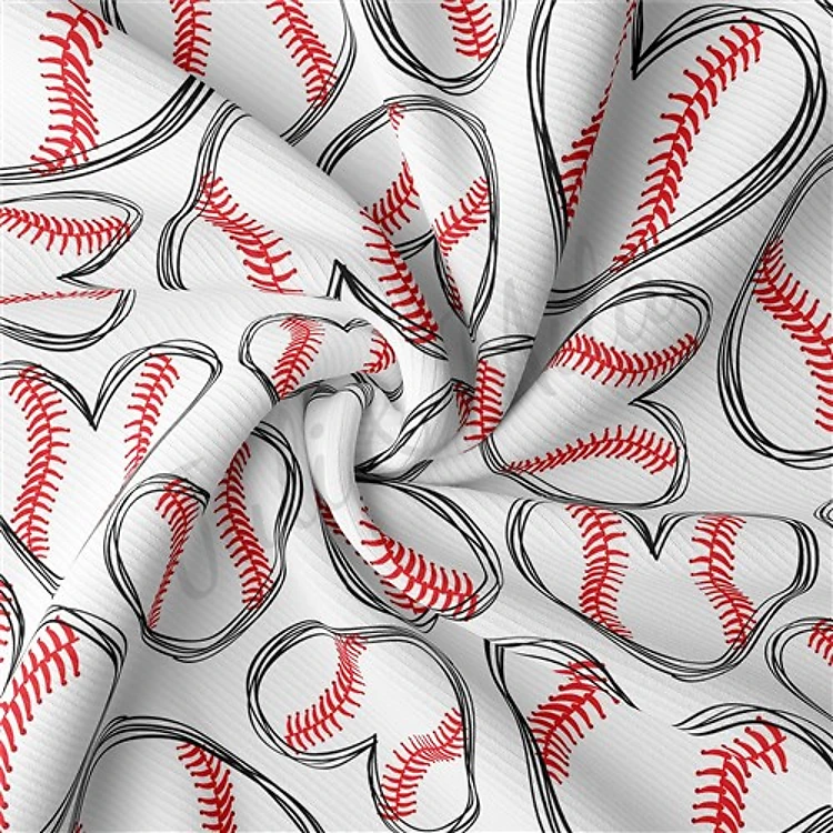 Softball Rib Knit Fabric, RBK227 & Get a Free $89.99 Embroidery Bundle