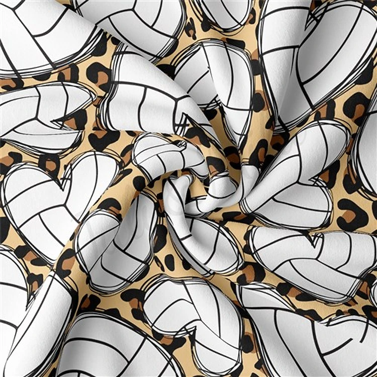 Volleyball Double Brushed Polyester Fabric Jersey Stretchy Soft Polyester Stretch Fabric