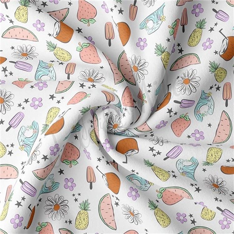 Summer Double Brushed Polyester Fabric Jersey Stretchy Soft Polyester Stretch Fabric