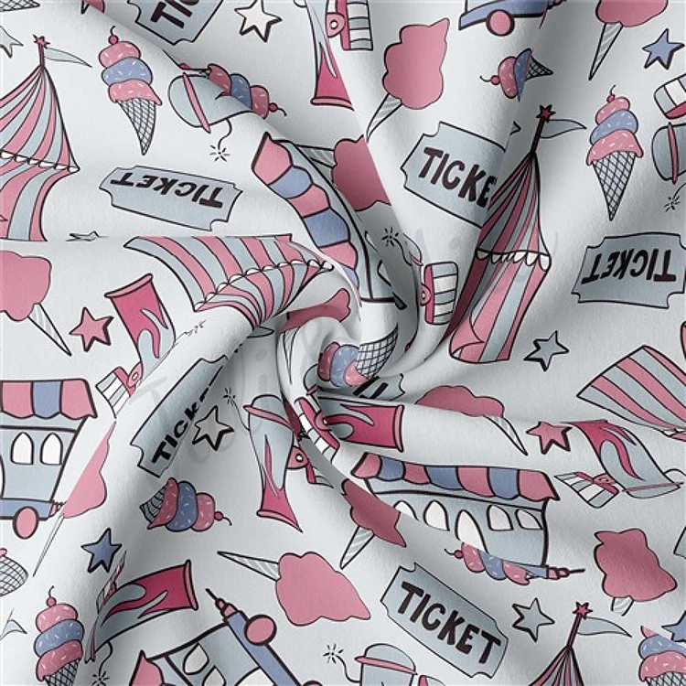 Double Brushed Polyester Fabric Jersey Stretchy Soft Polyester Stretch Fabric