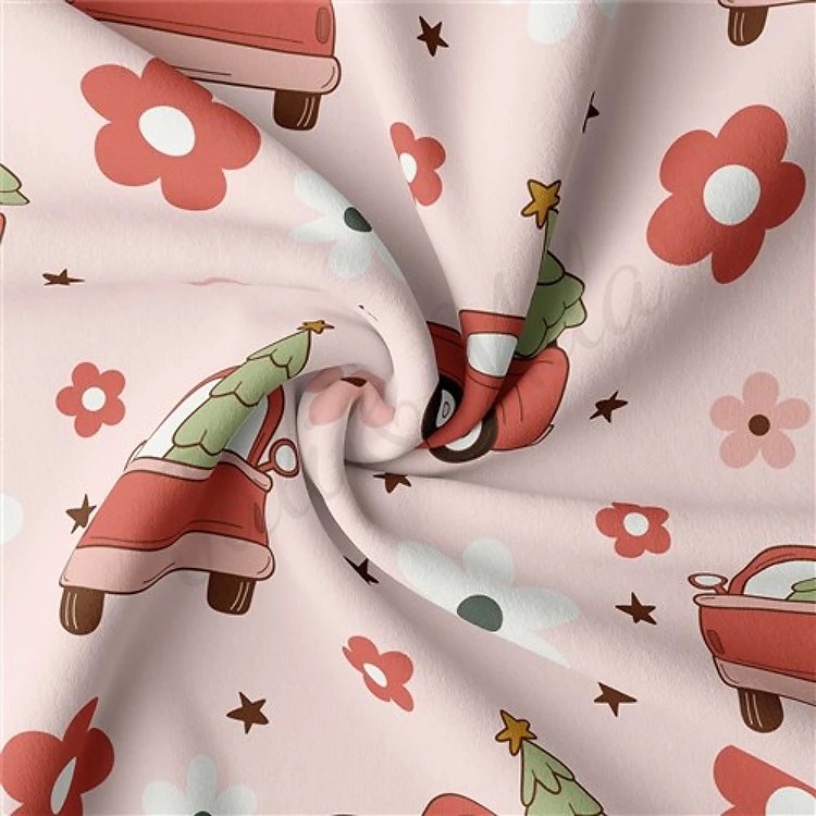 Double Brushed Polyester Fabric Jersey Stretchy Soft Polyester Stretch Fabric