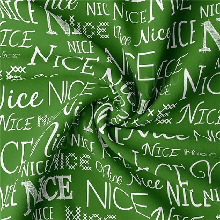 Christmas Double Brushed Polyester Fabric Jersey Stretchy Soft Polyester Stretch Fabric