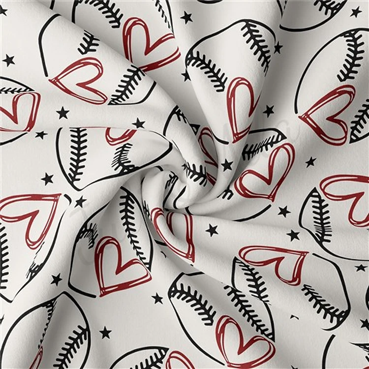 Baseball Double Brushed Polyester Fabric Jersey Stretchy Soft Polyester Stretch Fabric