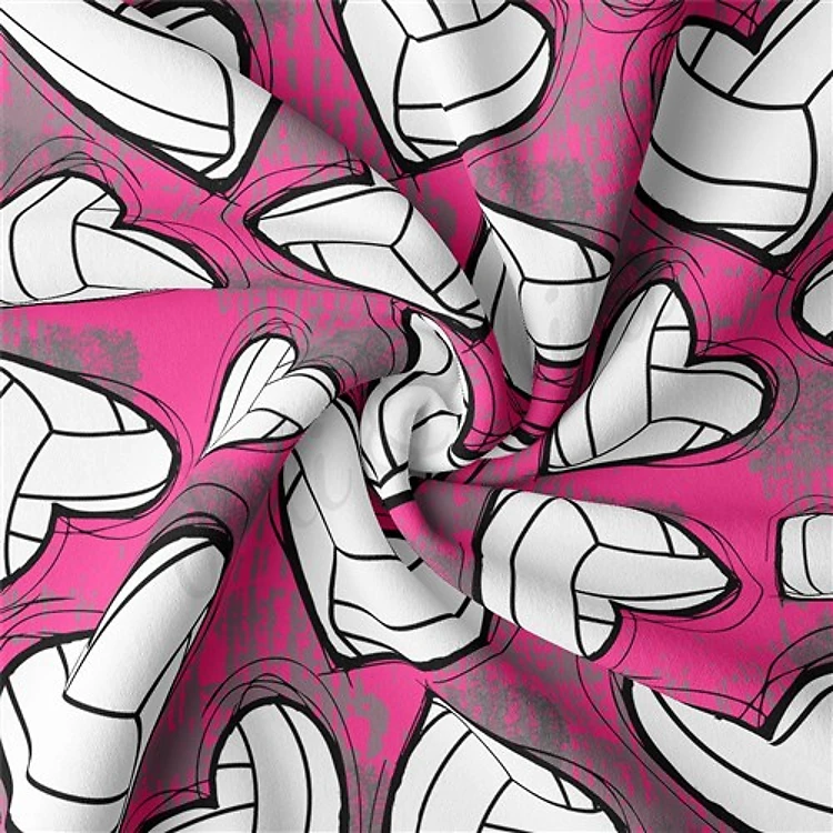 Volleyball Double Brushed Polyester Fabric Jersey Stretchy Soft Polyester Stretch Fabric