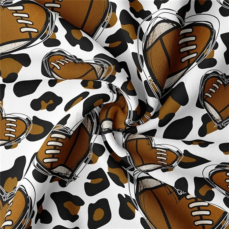 Football Football Double Brushed Polyester Fabric Jersey Stretchy Soft Polyester Stretch Fabric