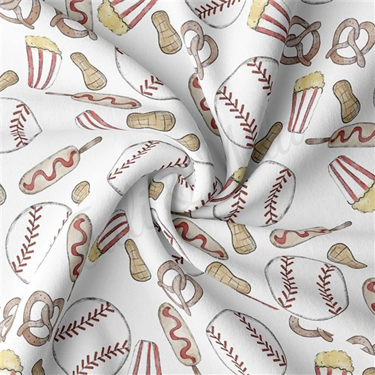 Baseball Double Brushed Polyester Fabric Jersey Stretchy Soft Polyester Stretch Fabric