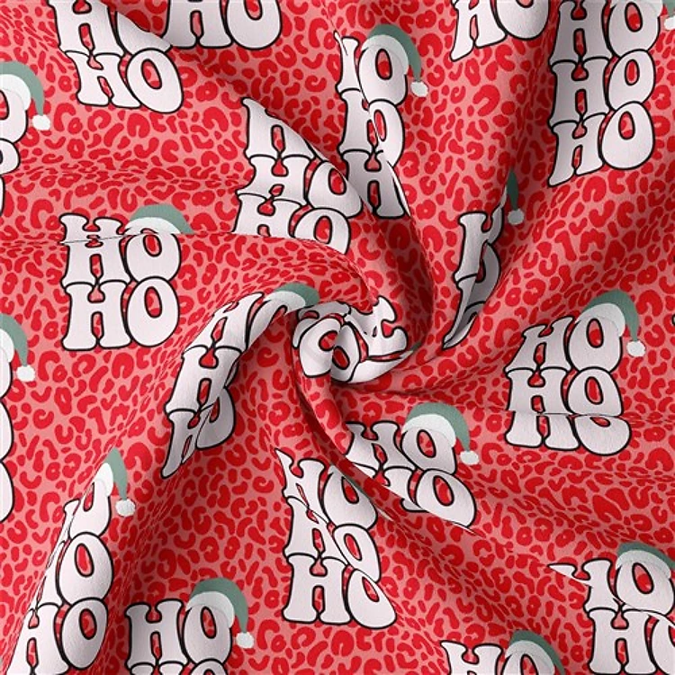 Christmas Double Brushed Polyester Fabric Jersey Stretchy Soft Polyester Stretch Fabric