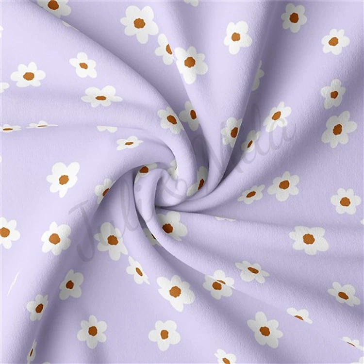 Double Brushed Polyester Fabric Jersey Stretchy Soft Polyester Stretch Fabric