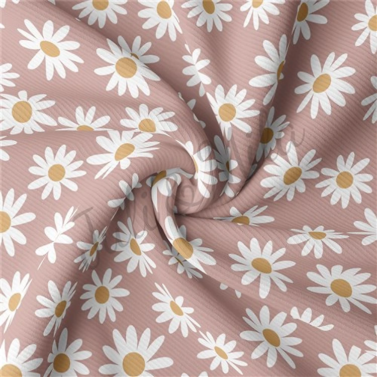 Rib Knit Fabric, floral54 & Get a Free $89.99 Embroidery Bundle