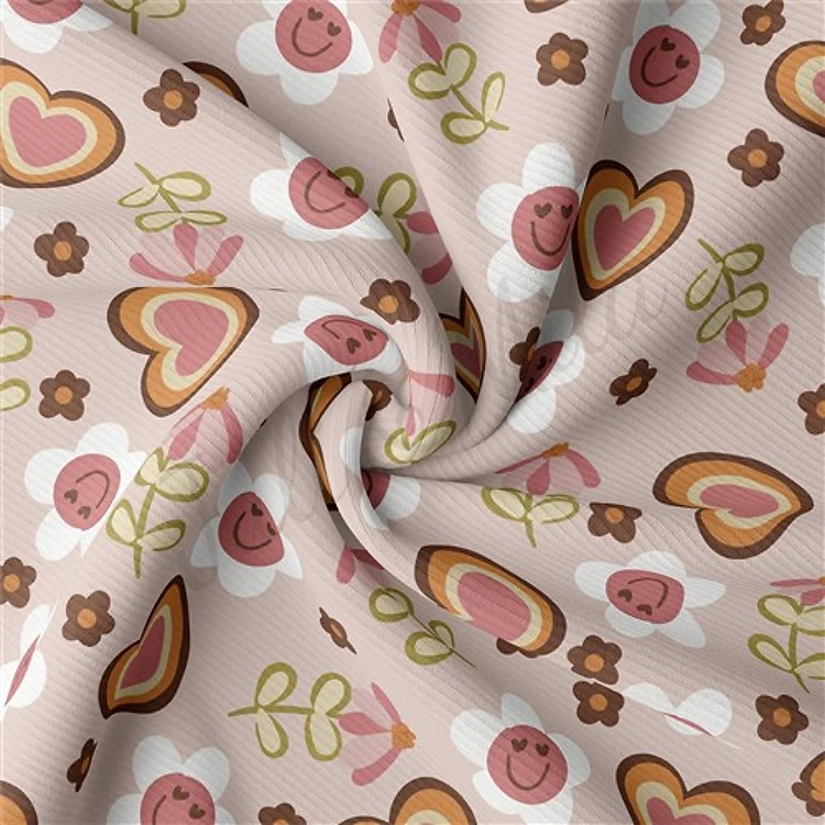 Rib Knit Fabric, RBKvalfloral & Get a Free $89.99 Embroidery Bundle