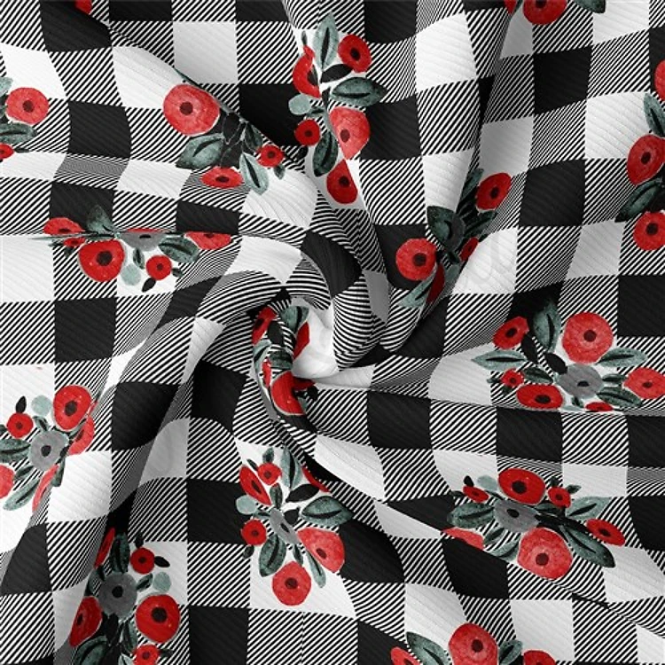 Christmas Rib Knit Fabric, RBK2181 & Get a Free $89.99 Embroidery Bundle