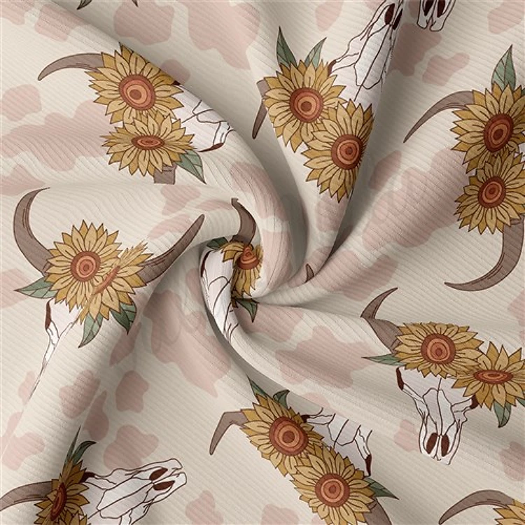 Boho Western Rib Knit Fabric, RBK2170 & Get a Free $89.99 Embroidery Bundle