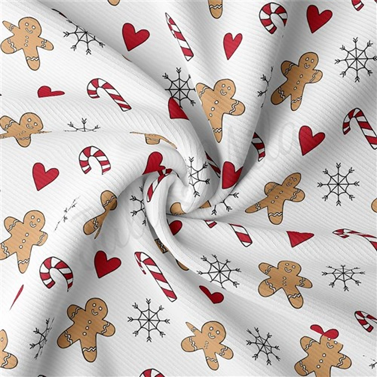 Christmas Rib Knit Fabric, RBK2163 & Get a Free $89.99 Embroidery Bundle