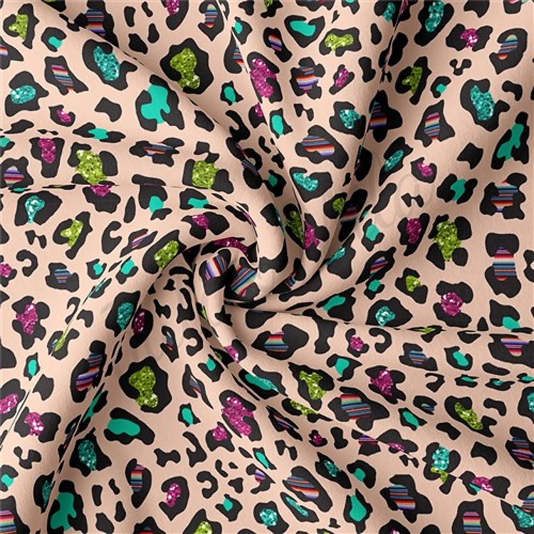 Double Brushed Polyester Fabric Jersey Stretchy Soft Polyester Stretch Fabric